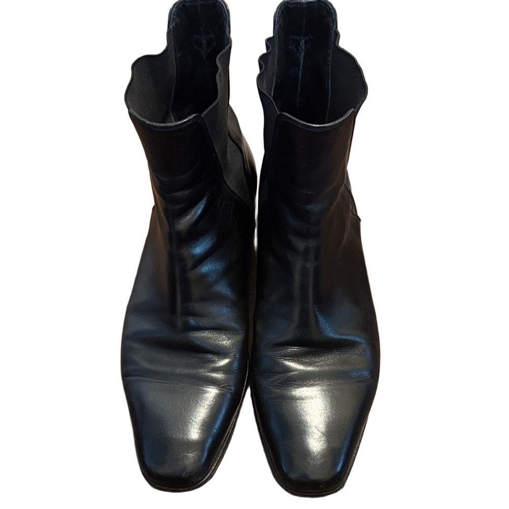 Salvatore Ferragamo Men's Black Leather Ankle Boots